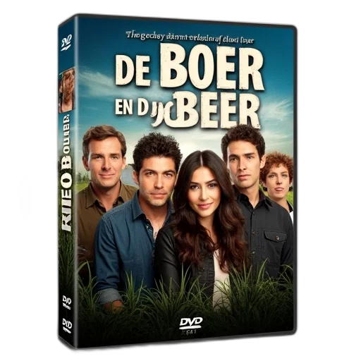 cover, dvd, set, series, boer, featuring, main, characters transparent PNG cut-out