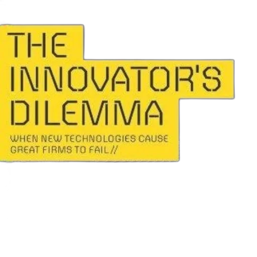 cover, innovator, dilemma, clayton, christensen, featuring, blue, background transparent PNG cut-out