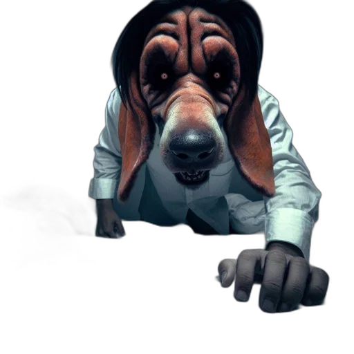 staff, animal, creature, face, concept art, photorealistic, 3d render, comic book art transparent PNG cut-out