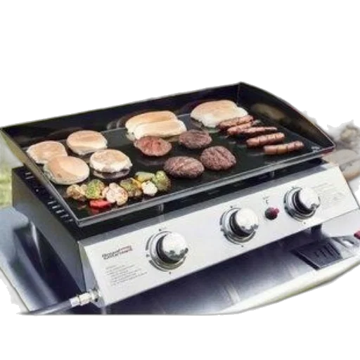 food, outdoor, cooking, scene, featuring, gas, grill, various transparent PNG cut-out