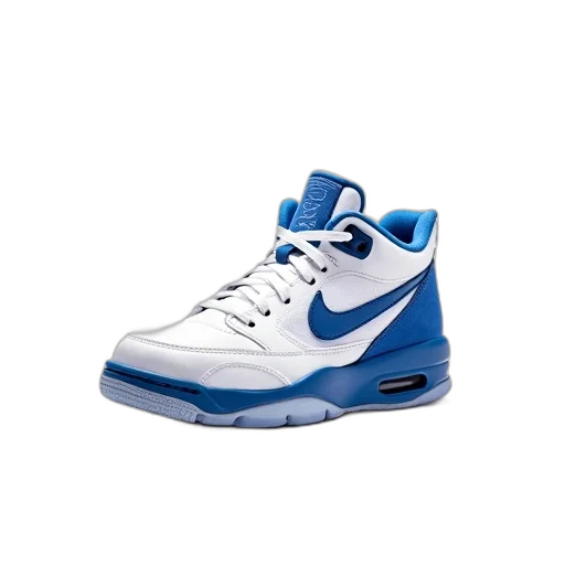 shoes, 3d render, blue, white, sneaker, accents, nike, logo transparent PNG cut-out
