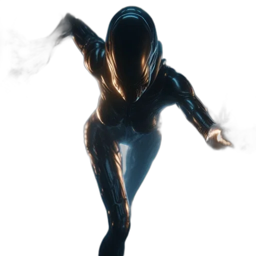 robot, mask, creature, dress, concept art, 3d render, comic book art, cyberpunk transparent PNG cut-out