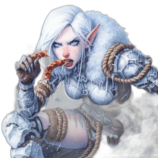 staff, weapon, fantasy art, concept art, comic book art, pixel art, snow, armored transparent PNG cut-out