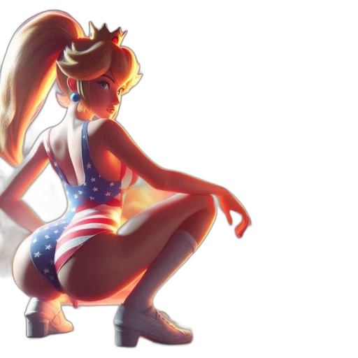 dress, concept art, anime, pixel art, 3d render, animated, woman, swimsuit transparent PNG cut-out