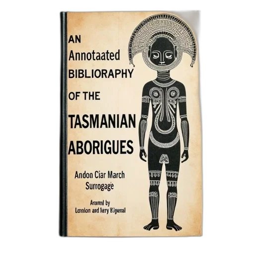 book, cover, titled, annotated, bibliography, tasmanian, aborigines, black transparent PNG cut-out