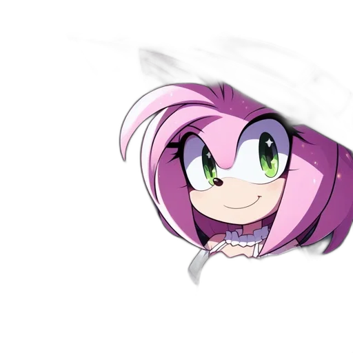 creature, hair, staff, face, anime, cartoon, concept art, pixel art transparent PNG cut-out