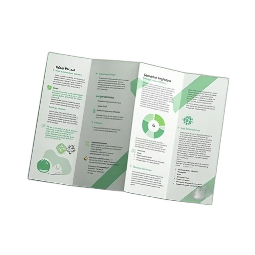 green, detailed, brochure, white, striped, background, featuring, various transparent PNG cut-out
