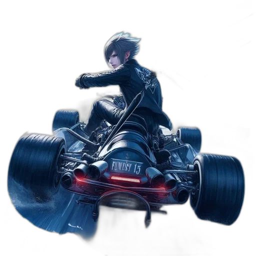 car, robot, weapon, concept art, 3d render, photorealistic, cyberpunk, intense transparent PNG cut-out