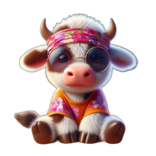animal, face, creature, hat, 3d render, photorealistic, concept art, playful transparent PNG cut-out