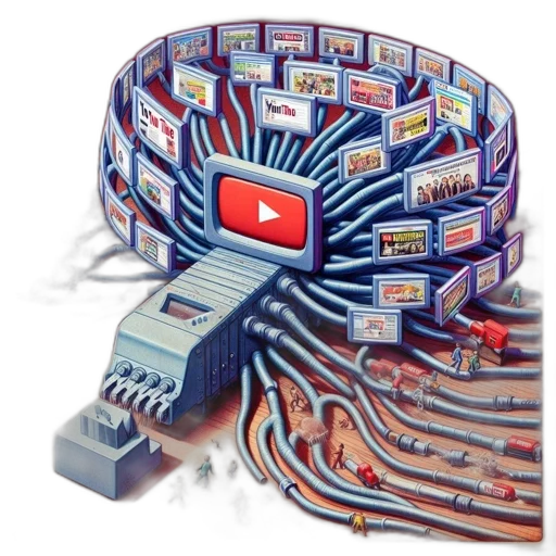 robot, concept art, 3d render, artistic, rendering, portrays, large, youtube-centric transparent PNG cut-out