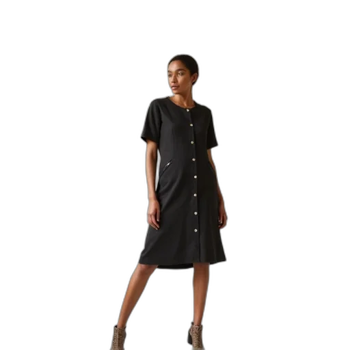 dress, staff, dark, monochrome, screenshot, fashion, website, showing transparent PNG cut-out