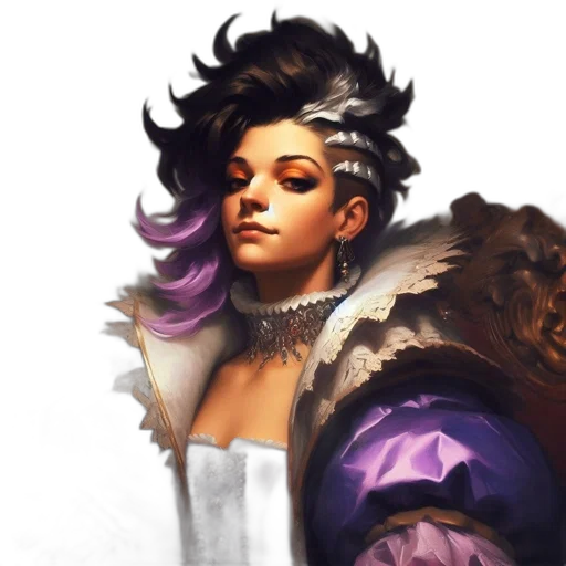 face, crown, staff, jewelry, fantasy art, concept art, comic book art, pixel art transparent PNG cut-out
