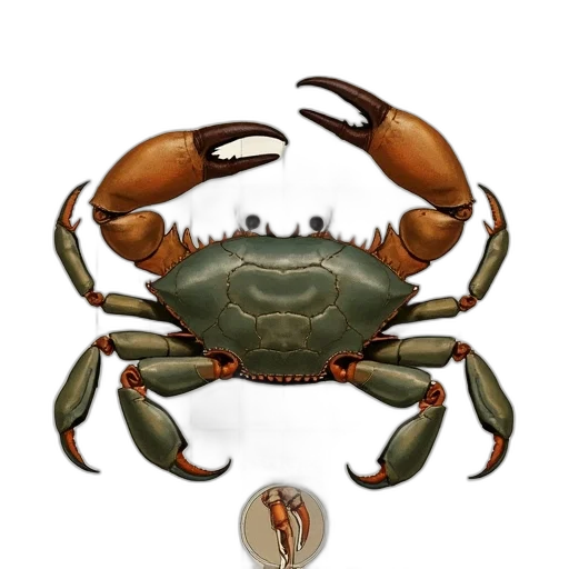 crown, animal, food, creature, 3d render, photorealistic, concept art, fantasy art transparent PNG cut-out
