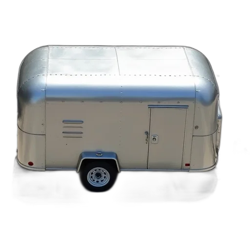 car, robot, 3d render, concept art, photorealistic, silver, trailer, white transparent PNG cut-out