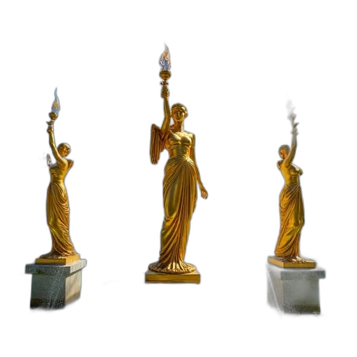 jewelry, 3d render, photorealistic, concept art, vibrant, image, fountain, multiple transparent PNG cut-out