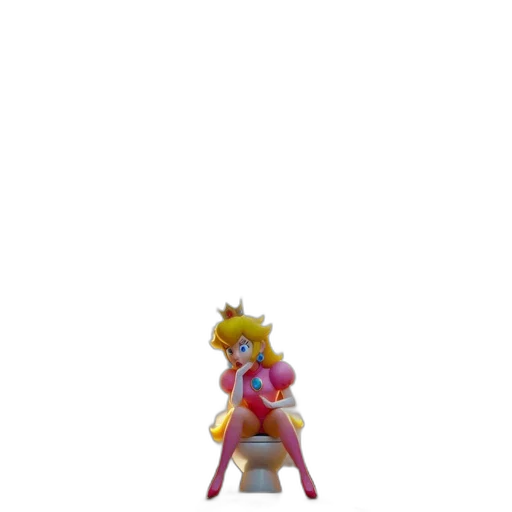 crown, staff, weapon, dress, 3d render, concept art, pixel art, vaporwave transparent PNG cut-out