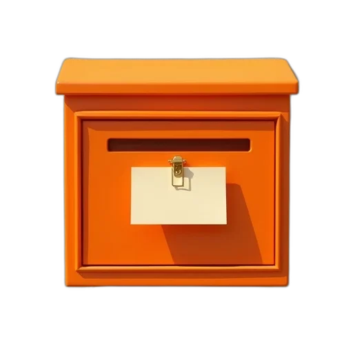 furniture, jewelry, 3d render, orange transparent PNG cut-out