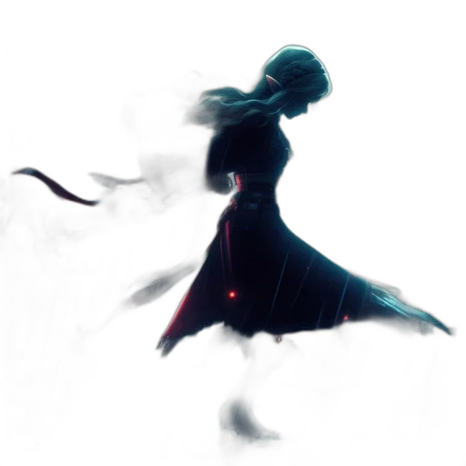 dress, sword, staff, mask, concept art, fantasy art, 3d render, pixel art transparent PNG cut-out