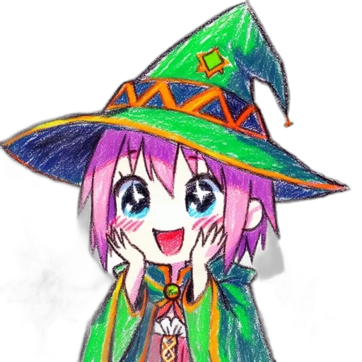 hat, staff, dragon, weapon, anime, fantasy art, pixel art, concept art transparent PNG cut-out