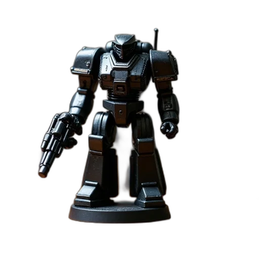 robot, weapon, 3d render, concept art, collection, miniature, figures, including transparent PNG cut-out