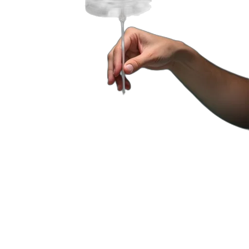 umbrella, staff, weapon, sword, 3d render, photorealistic, concept art, fog transparent PNG cut-out