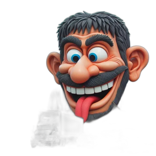 face, mask, staff, creature, 3d render, cartoon, photorealistic, concept art transparent PNG cut-out