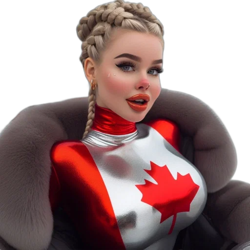 robot, concept art, comic book art, cartoon, 3d render, individual, blonde, hair transparent PNG cut-out