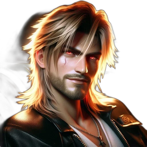 jacket, photorealistic, fantasy art, concept art, cyberpunk, male, character, blonde transparent PNG cut-out