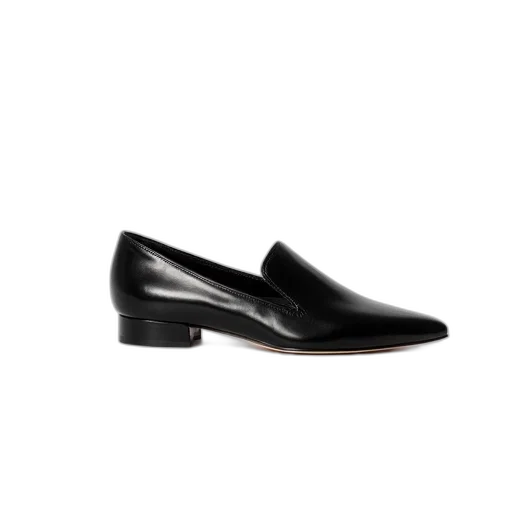 shoes, black, flat, shoe, pointed, toe, low, heel transparent PNG cut-out