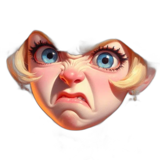 face, mask, creature, staff, 3d render, concept art, photorealistic, fantasy art transparent PNG cut-out