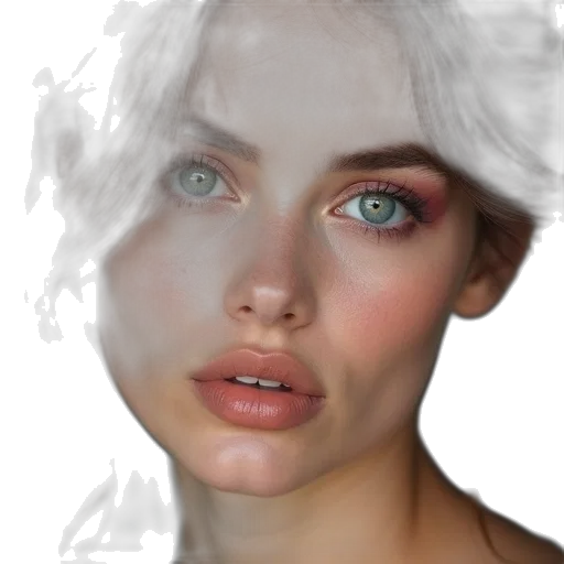 face, mask, jewelry, hair transparent PNG cut-out
