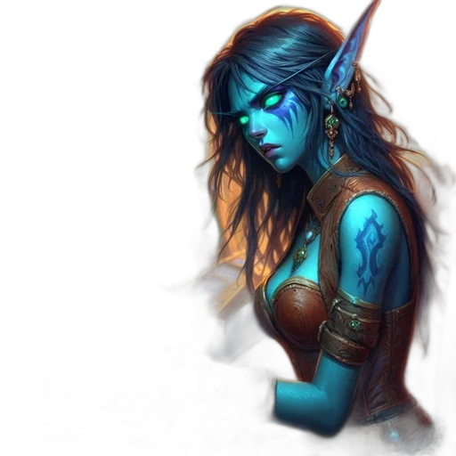 staff, jewelry, fantasy art, concept art, pixel art, comic book art, neon lights, blue transparent PNG cut-out