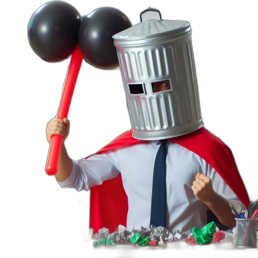 robot, staff, crown, mask, 3d render, concept art, outer space, individual transparent PNG cut-out
