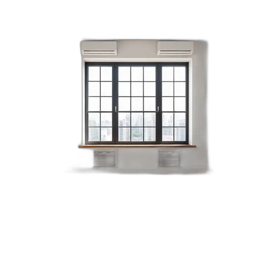 furniture, building, 3d render, spacious, room, wooden, flooring, white transparent PNG cut-out