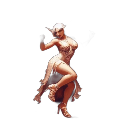 dress, concept art, fantasy art, pixel art, 3d render, bustling, 1920s-style, speakeasy transparent PNG cut-out