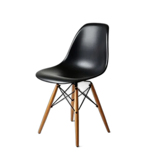 furniture, 3d render, eames, side transparent PNG cut-out