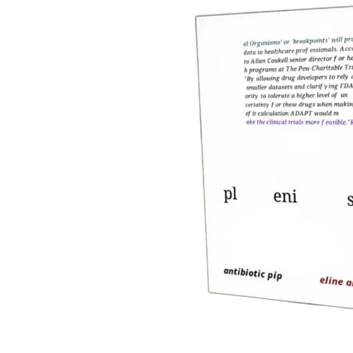 poster, text, discussing, antibiotic, pipeline, clinical, trials, featuring transparent PNG cut-out