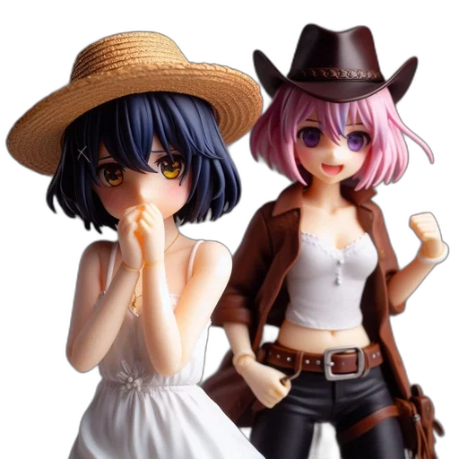 hat, weapon, 3d render, concept art, anime, photorealistic, beach, two transparent PNG cut-out