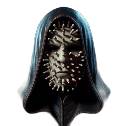 crown, mask, jewelry, hair, 3d render, concept art, photorealistic, enigmatic transparent PNG cut-out