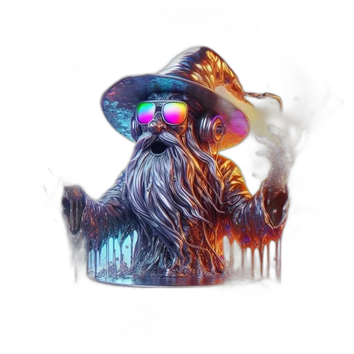 creature, mask, hair, hat, concept art, fantasy art, 3d render, pixel art transparent PNG cut-out