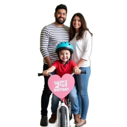 man, woman, young, boy, standing, together, room, green transparent PNG cut-out