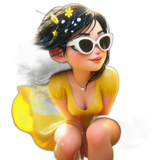 dress, jewelry, staff, crown, 3d render, concept art, fantasy art, photorealistic transparent PNG cut-out