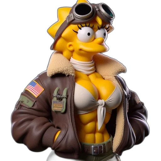 jacket, staff, 3d render, concept art, cyberpunk, cartoon, 3d-rendered, lisa transparent PNG cut-out