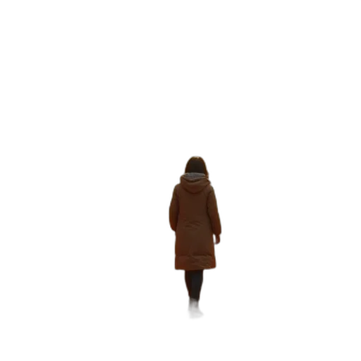 jacket, dress, robot, creature, 3d render, pixel art, concept art, photorealistic transparent PNG cut-out