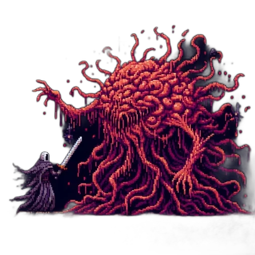 creature, hair, animal, crown, concept art, pixel art, fantasy art, comic book art transparent PNG cut-out