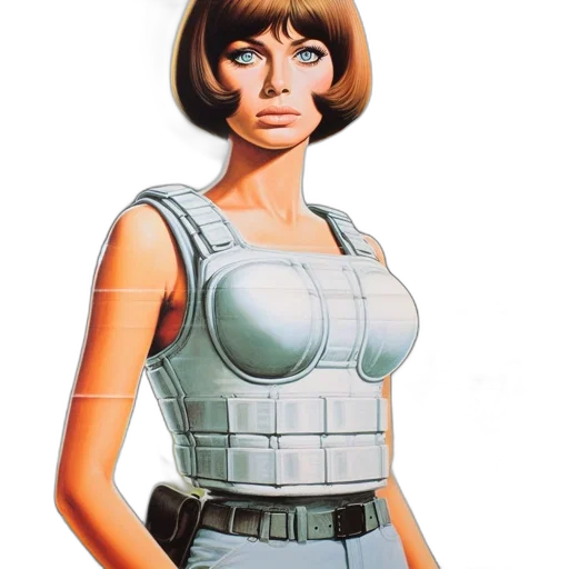 robot, dress, jacket, weapon, concept art, 3d render, comic book art, photorealistic transparent PNG cut-out