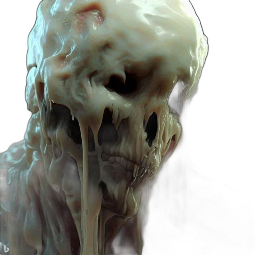 creature, face, mask, food, 3d render, concept art, photorealistic, fantasy art transparent PNG cut-out