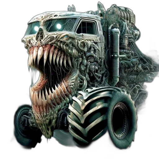 car, creature, animal, robot, concept art, comic book art, fantasy art, photorealistic transparent PNG cut-out