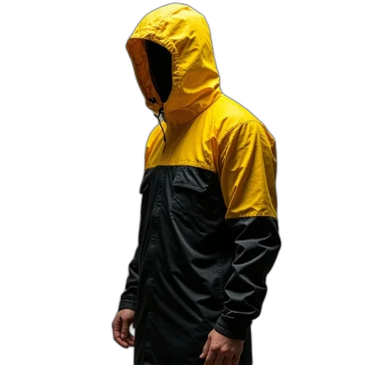 jacket, umbrella, staff, cyberpunk transparent PNG cut-out