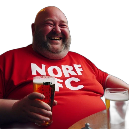 food, animal, creature, face, man, clad, red, shirt transparent PNG cut-out